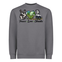 Storm Peace Love Skunks Heavyweight Sweatshirt - LillyAllenDesigns