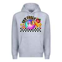 Heather Grey 1St Grade Premium Hoodie - CowhideDigitalArt