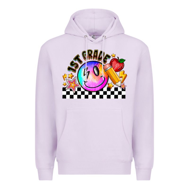 1st Grade Premium Hoodie by CowhideDigitalArt | Teevron