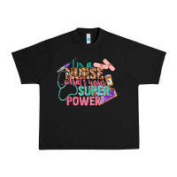 Black I'm a Nurse what's your superpower Urban Heavy Tee - CowGirlArtShop