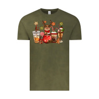 Christmas Reindeer Coffee Vintage Tee | Teevron