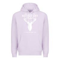 Lilac Hunting Retirement Plan Funny Elk Deer Retired Hunter Gift Premium Hoodie - longCreatives