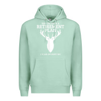 Seafoam Hunting Retirement Plan Funny Elk Deer Retired Hunter Gift Premium Hoodie - longCreatives