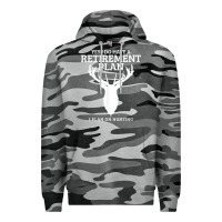Slate Camo Hunting Retirement Plan Funny Elk Deer Retired Hunter Gift Premium Hoodie - longCreatives