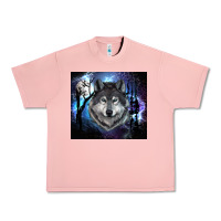 Salmon wolf and full moon Urban Heavy Tee - RanaPortraitStore