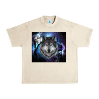 Sandshell wolf and full moon Urban Heavy Tee - RanaPortraitStore