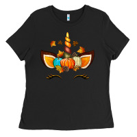 Black Unicorn Fall Ladies Tee - texasbilliewilder