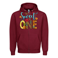 Burgundy sweet one pineapple Zipper Hoodie - Artiststas