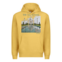 Antique Gold india agra taj mahal mausoleum travel tourist Premium Hoodie - longCreatives