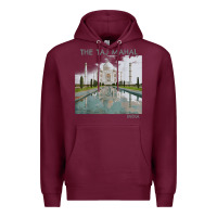 Burgundy india agra taj mahal mausoleum travel tourist Premium Hoodie - longCreatives