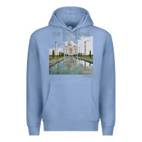 Colony Blue india agra taj mahal mausoleum travel tourist Premium Hoodie - longCreatives