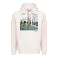 Pale Pink india agra taj mahal mausoleum travel tourist Premium Hoodie - longCreatives