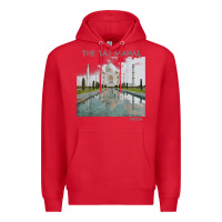 Red india agra taj mahal mausoleum travel tourist Premium Hoodie - longCreatives