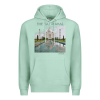Seafoam india agra taj mahal mausoleum travel tourist Premium Hoodie - longCreatives