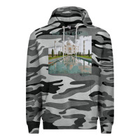 Slate Camo india agra taj mahal mausoleum travel tourist Premium Hoodie - longCreatives