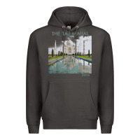 Smoke india agra taj mahal mausoleum travel tourist Premium Hoodie - longCreatives