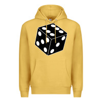 Antique Gold black gaming dice halloween costume cool quirky funny Premium Hoodie - longCreatives