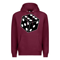 Burgundy black gaming dice halloween costume cool quirky funny Premium Hoodie - longCreatives
