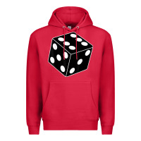 Cardinal black gaming dice halloween costume cool quirky funny Premium Hoodie - longCreatives