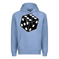 Colony Blue black gaming dice halloween costume cool quirky funny Premium Hoodie - longCreatives