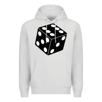 Dove Grey black gaming dice halloween costume cool quirky funny Premium Hoodie - longCreatives