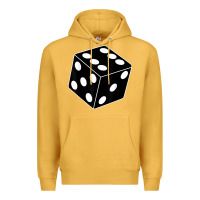Mustard black gaming dice halloween costume cool quirky funny Premium Hoodie - longCreatives