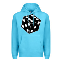 Ocean Blue black gaming dice halloween costume cool quirky funny Premium Hoodie - longCreatives