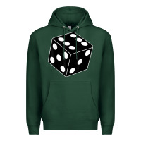 Sports Green black gaming dice halloween costume cool quirky funny Premium Hoodie - longCreatives