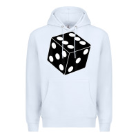 White black gaming dice halloween costume cool quirky funny Premium Hoodie - longCreatives