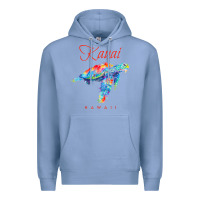 Colony Blue kauai hawaii watercolor sea turtle souvenir Premium Hoodie - longCreatives