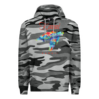 Slate Camo kauai hawaii watercolor sea turtle souvenir Premium Hoodie - longCreatives