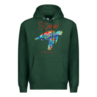 Sports Green kauai hawaii watercolor sea turtle souvenir Premium Hoodie - longCreatives
