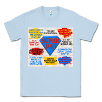 Dusty Blue super dad Classic Tee - TumblerDesignByShophia