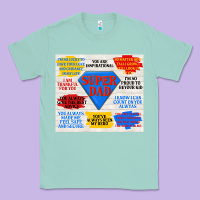 Super Dad Classic Tee Designed By Tumblerdesignbyshophia