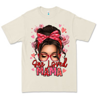 Bone one loved mama messy bun Premium Tee - texasbilliewilder