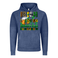 Vintage Denim Irish today hungover tomorrow Vintage Hoodie - CowGirlArtShop