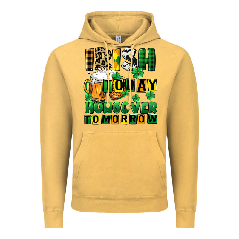 Irish Today Hungover Tomorrow Vintage Hoodie by CowGirlArtShop | Teevron