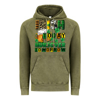 Vintage Olive Irish today hungover tomorrow Vintage Hoodie - CowGirlArtShop