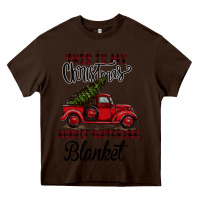 Chocolate Brown This is My Christmas Movie Watching Blanket Heavy Core Tee - Bettercallsaul