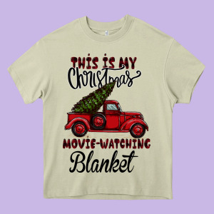 This Is My Christmas Movie Watching Blanket Heavy Core Tee Designed By Bettercallsaul