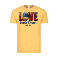 Vintage Mustard love came down luke 2 11 Vintage Tee - CowGirlArtShop