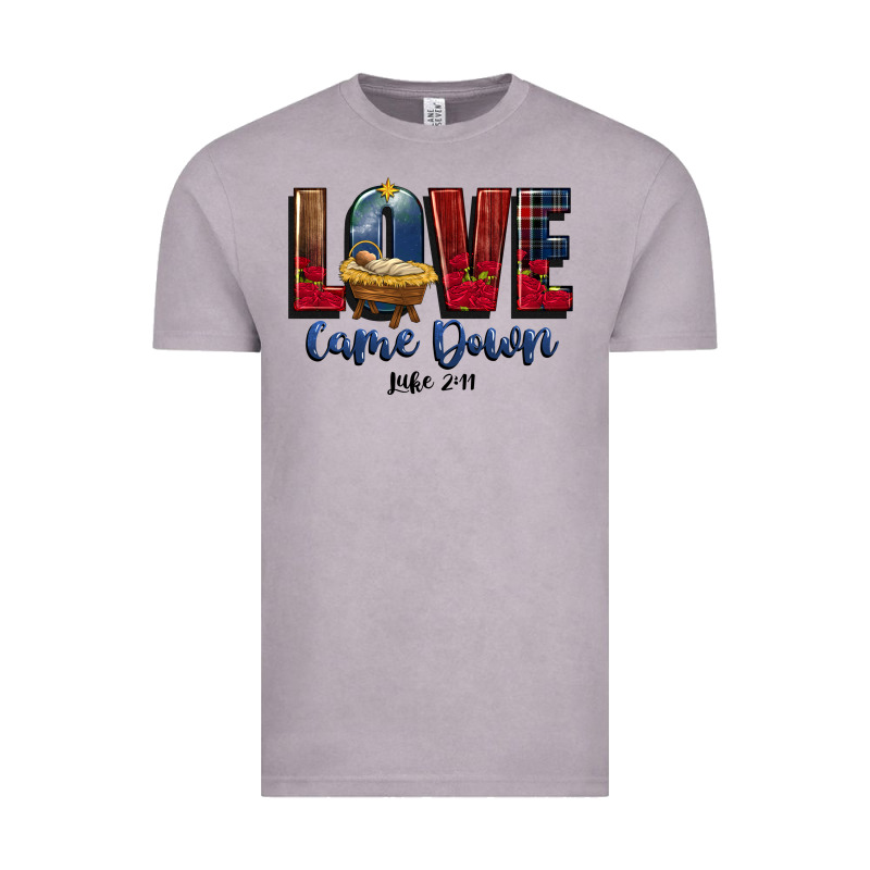 Love Came Down Luke 2 11 Vintage Tee by CowGirlArtShop | Teevron