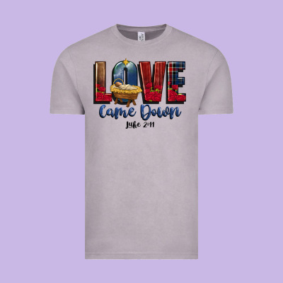 Love Came Down Luke 2 11 Vintage Tee Designed By Cowgirlartshop