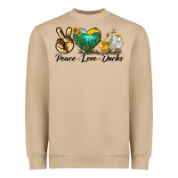 Peace Love Ducks Heavyweight Sweatshirt | Teevron