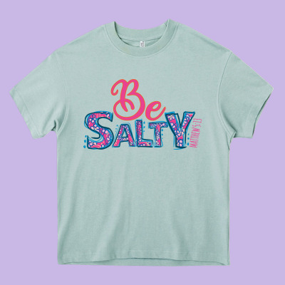 Be Salty Heavy Core Tee Designed By Bettercallsaul