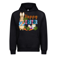 Black easter bunny egg and carrots Urban Hoodie - AdoDesignShop