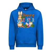Cobalt easter bunny egg and carrots Urban Hoodie - AdoDesignShop