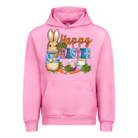 Fuchsia Pink easter bunny egg and carrots Urban Hoodie - AdoDesignShop