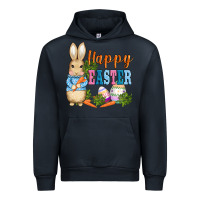 Navy easter bunny egg and carrots Urban Hoodie - AdoDesignShop