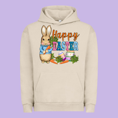 Easter Bunny Egg And Carrots Urban Hoodie Designed By Adodesignshop